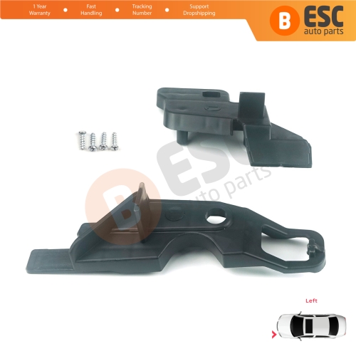 Headlight Holder Mount Repair Bracket Tab Set Left Side for Citroen C-Elysee 2012-On 9675140080