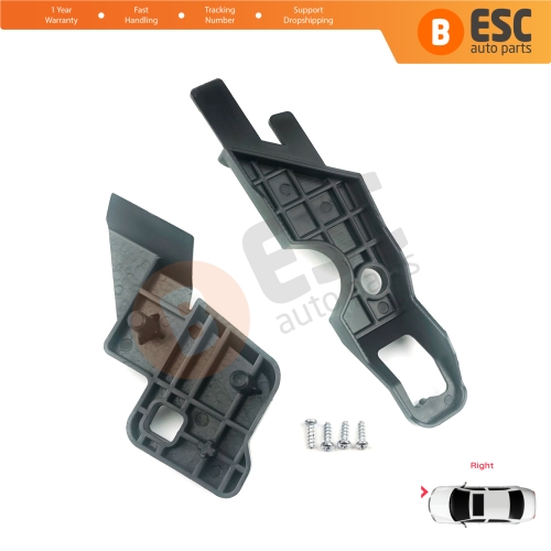 Headlight Holder Mount Repair Bracket Tab Set Right Side for Citroen C-Elysee 2012-On 9675140380