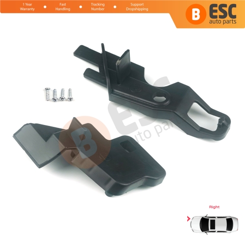 Headlight Holder Mount Repair Bracket Tab Set Right Side for Citroen C-Elysee 2012-On 9675140380