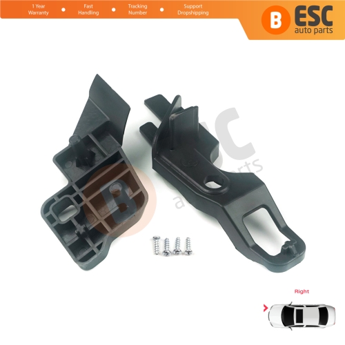 Headlight Holder Mount Repair Bracket Tab Set Right Side for Citroen C-Elysee 2012-On 9675140380