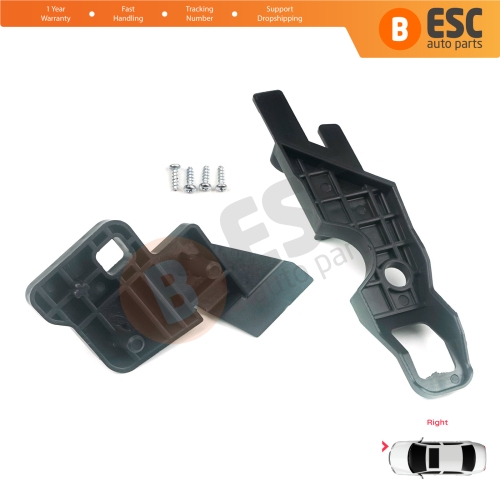 Headlight Holder Mount Repair Bracket Tab Set Right Side for Citroen C-Elysee 2012-On 9675140380