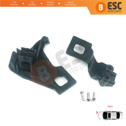 Headlight Holder Mount Repair Bracket Tab Set Right Side for Audi A4 RS4 8K2 B8.5 A5 S5 RS5 B8.5 8T0998122B