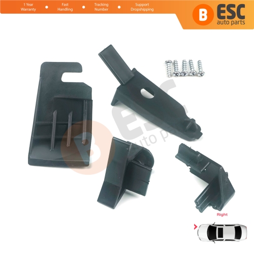 Headlight Holder Mount Repair Bracket Tab Set Right Side for Ford Transit Tourneo Courier MK1 2013-2022 ET7613W029