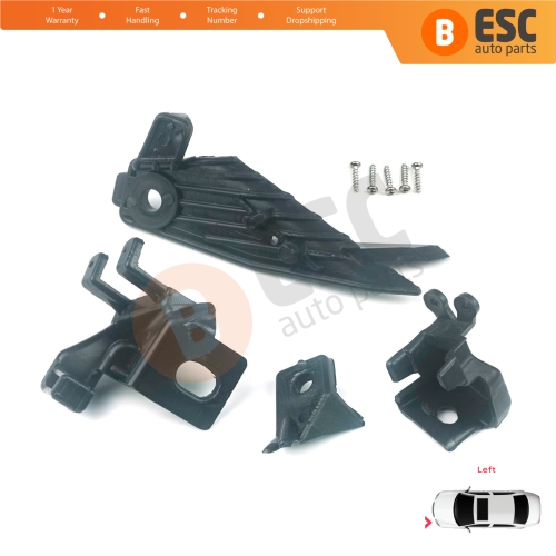 Headlight Holder Mount Repair Bracket Tab Set Left Side for Renault Megane BFB K9A B9A MK4 2016-On 260601571R