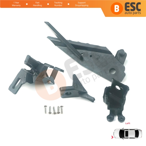 Headlight Holder Mount Repair Bracket Tab Set Left Side for Renault Megane BFB K9A B9A MK4 2016-On 260601571R