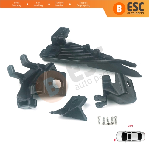 Headlight Holder Mount Repair Bracket Tab Set Left Side for Renault Megane BFB K9A B9A MK4 2016-On 260601571R