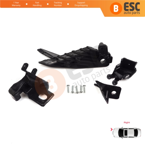 Headlight Holder Mount Repair Bracket Tab Set Right Side for Renault Megane BFB K9A B9A MK4 2016-On 260100506R