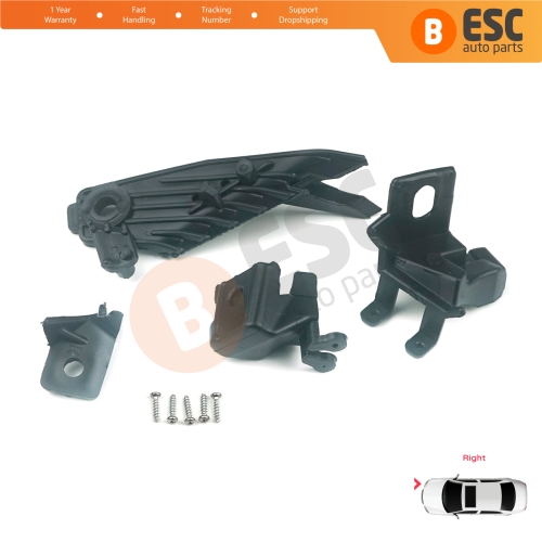 Headlight Holder Mount Repair Bracket Tab Set Right Side for Renault Megane BFB K9A B9A MK4 2016-On 260100506R