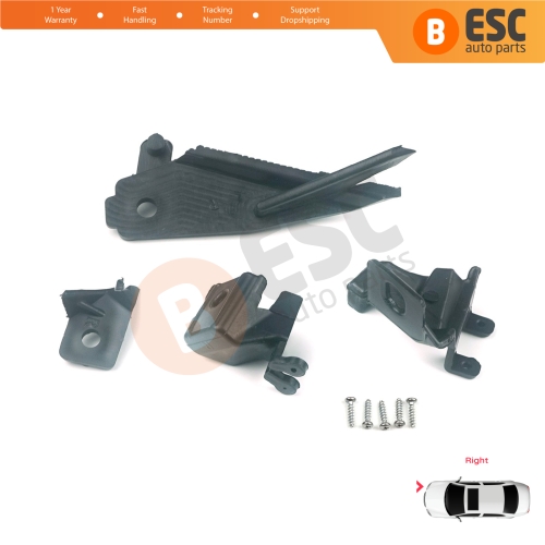 Headlight Holder Mount Repair Bracket Tab Set Right Side for Renault Megane BFB K9A B9A MK4 2016-On 260100506R