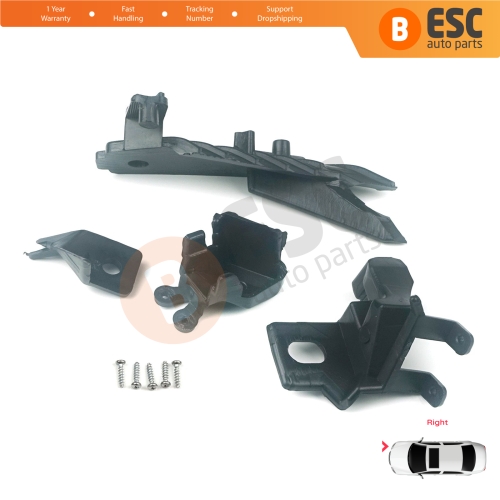 Headlight Holder Mount Repair Bracket Tab Set Right Side for Renault Megane BFB K9A B9A MK4 2016-On 260100506R