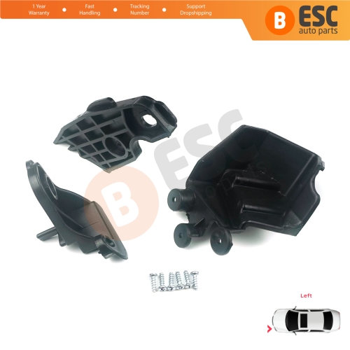 Headlight Holder Mount Repair Bracket Tab Set Left Side for Fiat Doblo MK2 263 Facelift 2015-2022 51974244