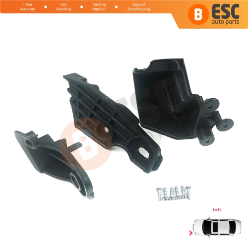 Headlight Holder Mount Repair Bracket Tab Set Left Side for Fiat Doblo MK2 263 Facelift 2015-2022 51974244