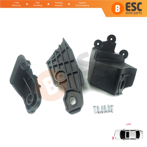 Headlight Holder Mount Repair Bracket Tab Set Left Side for Fiat Doblo MK2 263 Facelift 2015-2022 51974244