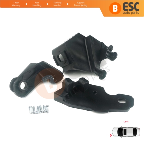 Headlight Holder Mount Repair Bracket Tab Set Left Side for Fiat Doblo MK2 263 Facelift 2015-2022 51974244