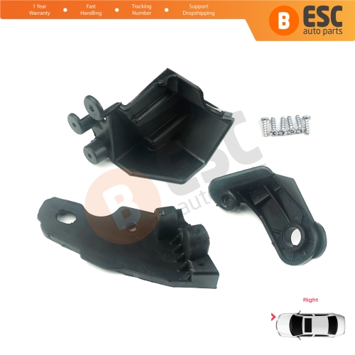 Headlight Holder Mount Repair Bracket Tab Set Right Side for Fiat Doblo MK2 263 Facelift 2015-2022 51974243