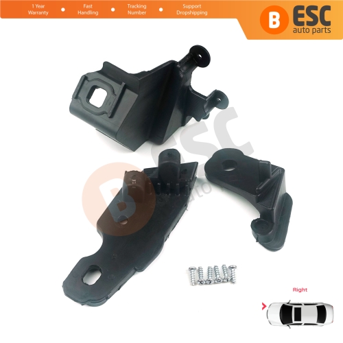 Headlight Holder Mount Repair Bracket Tab Set Right Side for Fiat Doblo MK2 263 Facelift 2015-2022 51974243