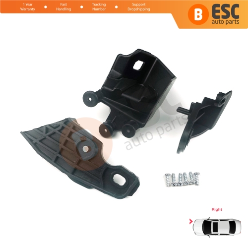 Headlight Holder Mount Repair Bracket Tab Set Right Side for Fiat Doblo MK2 263 Facelift 2015-2022 51974243