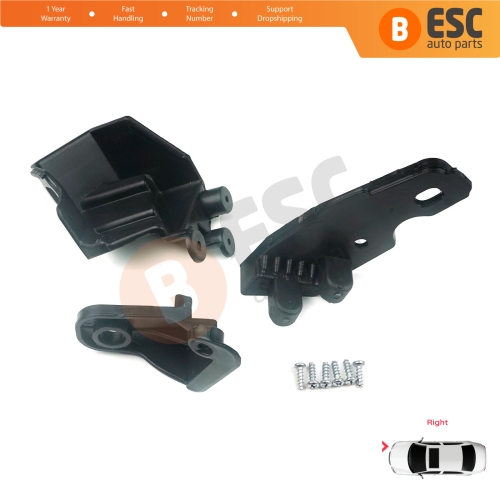 Headlight Holder Mount Repair Bracket Tab Set Right Side for Fiat Doblo MK2 263 Facelift 2015-2022 51974243