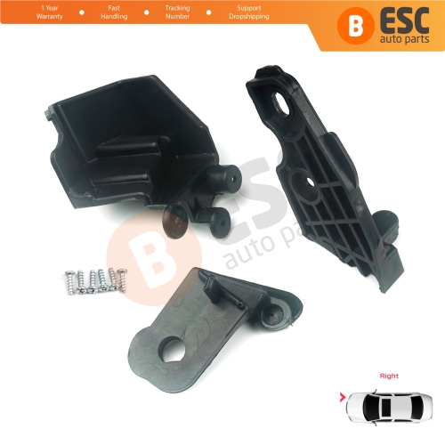 Headlight Holder Mount Repair Bracket Tab Set Right Side for Fiat Doblo MK2 263 Facelift 2015-2022 51974243