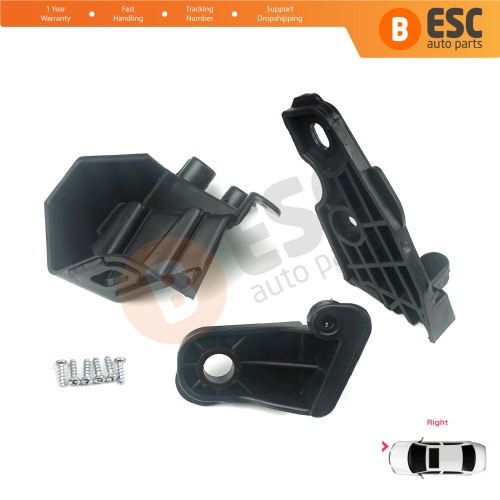 Headlight Holder Mount Repair Bracket Tab Set Right Side for Fiat Doblo MK2 263 Facelift 2015-2022 51974243