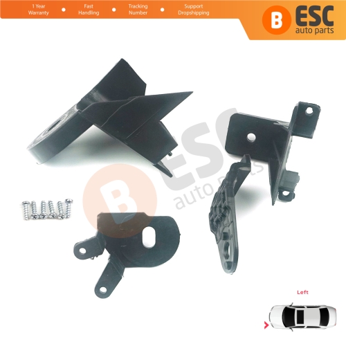 Headlight Holder Mount Repair Bracket Tab Set Left Side for Renault Symbol MK3 Facelift 2017-On 260609154R