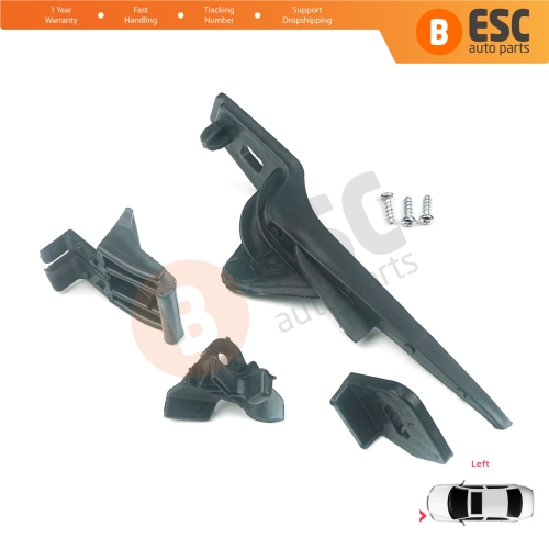 Headlight Holder Mount Repair Bracket Tab Set Left Side for Ford Fiesta B299 B409 B479 2013-2019 D2BZ13008L