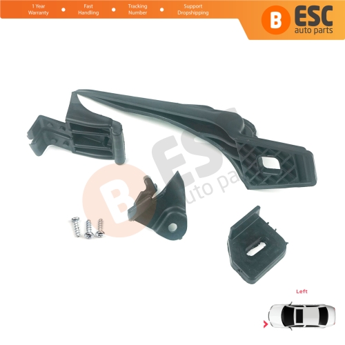 Headlight Holder Mount Repair Bracket Tab Set Left Side for Ford Fiesta B299 B409 B479 2013-2019 D2BZ13008L