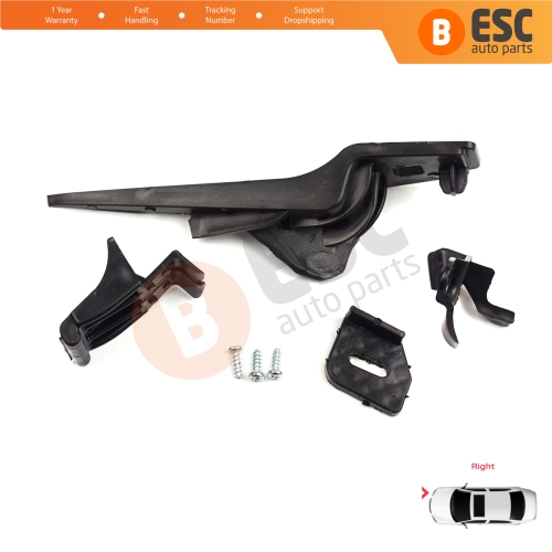 Headlight Holder Mount Repair Bracket Tab Set Right Side for Ford Fiesta B299 B409 B479 2013-2019 D2BZ13008L