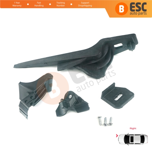 Headlight Holder Mount Repair Bracket Tab Set Right Side for Ford Fiesta B299 B409 B479 2013-2019 D2BZ13008L