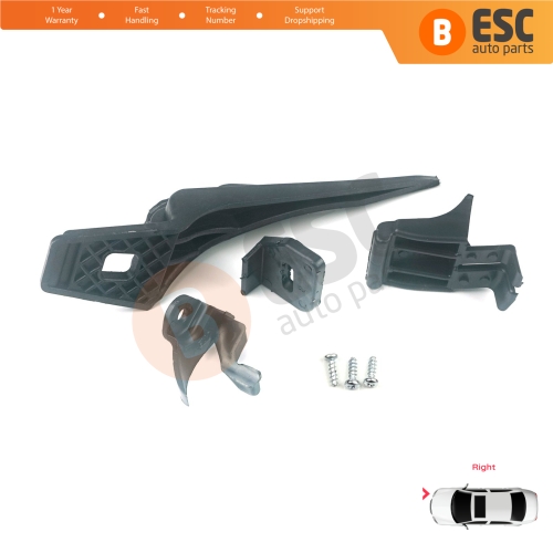 Headlight Holder Mount Repair Bracket Tab Set Right Side for Ford Fiesta B299 B409 B479 2013-2019 D2BZ13008L