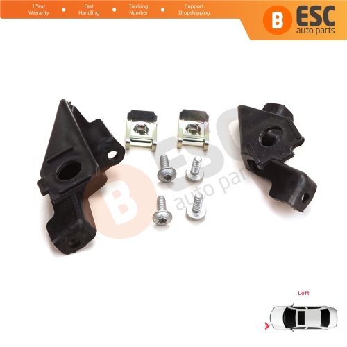 Headlight Holder Mount Repair Bracket Tab Set Left Side for VW Polo MK5 6R 6C 61 2009-2016 6C0998225