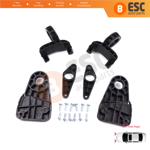 Headlight Holder Mount Repair Bracket Tab Set Right Left Side for Skoda Octavia MK3 5E 2012-2019 5E0998225 5E0998226