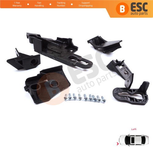 Headlight Holder Mount Repair Bracket Tab Set Left Side for Seat Leon Cupra MK4 KL1 KL8 2020-On 5FA998225