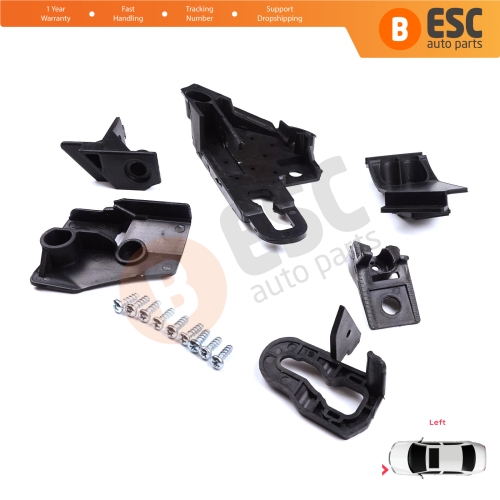 Headlight Holder Mount Repair Bracket Tab Set Left Side for Seat Leon Cupra MK4 KL1 KL8 2020-On 5FA998225