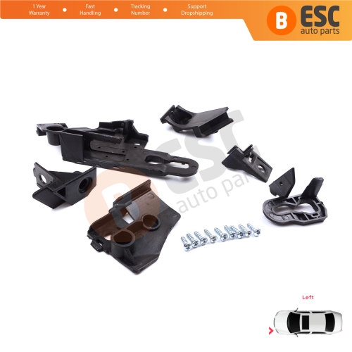 Headlight Holder Mount Repair Bracket Tab Set Left Side for Seat Leon Cupra MK4 KL1 KL8 2020-On 5FA998225