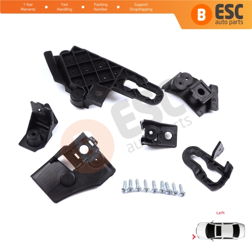 Headlight Holder Mount Repair Bracket Tab Set Left Side for Seat Leon Cupra MK4 KL1 KL8 2020-On 5FA998225