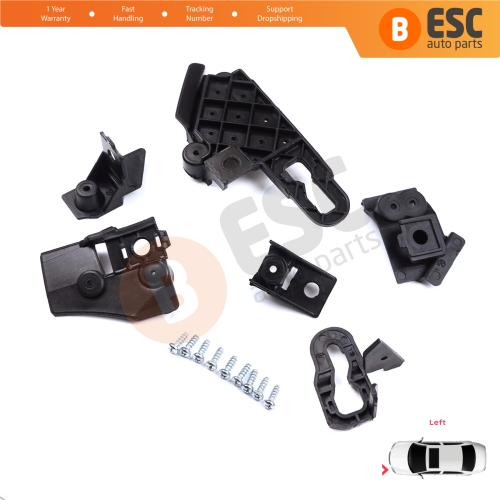 Headlight Holder Mount Repair Bracket Tab Set Left Side for Seat Leon Cupra MK4 KL1 KL8 2020-On 5FA998225