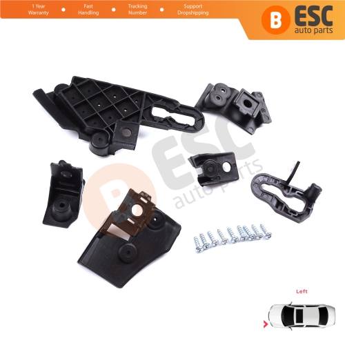 Headlight Holder Mount Repair Bracket Tab Set Left Side for Seat Leon Cupra MK4 KL1 KL8 2020-On 5FA998225