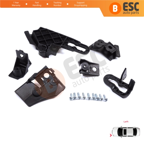 Headlight Holder Mount Repair Bracket Tab Set Left Side for Seat Leon Cupra MK4 KL1 KL8 2020-On 5FA998225