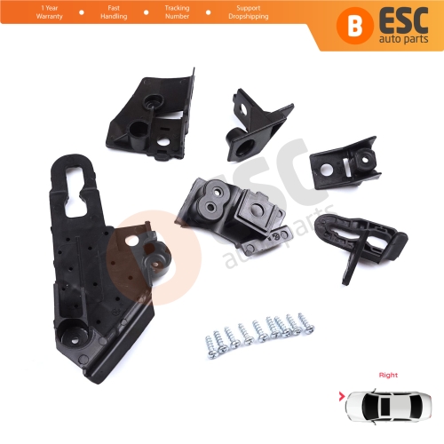 Headlight Holder Mount Repair Bracket Tab Set Right Side for Seat Leon Cupra MK4 KL1 KL8 2020-On 5FA998226