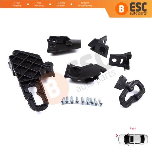 Headlight Holder Mount Repair Bracket Tab Set Right Side for Seat Leon Cupra MK4 KL1 KL8 2020-On 5FA998226