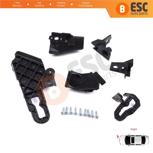 Headlight Holder Mount Repair Bracket Tab Set Right Side for Seat Leon Cupra MK4 KL1 KL8 2020-On 5FA998226