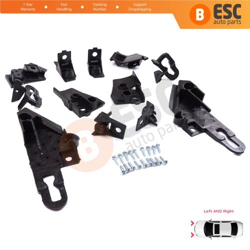 Headlight Holder Mount Repair Bracket Tab Set Left Right Side for Seat Leon Cupra MK4 KL1 KL8 2020-On 5FA998225 5FA998226