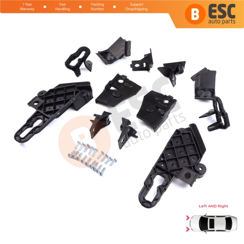 Headlight Holder Mount Repair Bracket Tab Set Left Right Side for Seat Leon Cupra MK4 KL1 KL8 2020-On 5FA998225 5FA998226