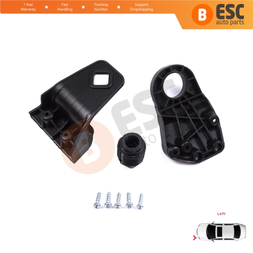 Headlight Holder Mount Repair Bracket Tab Set Left Side for Audi A3 S3 MK3 8V 2012-2020 8V0998121