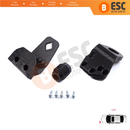 Headlight Holder Mount Repair Bracket Tab Set Left Side for Audi A3 S3 MK3 8V 2012-2020 8V0998121