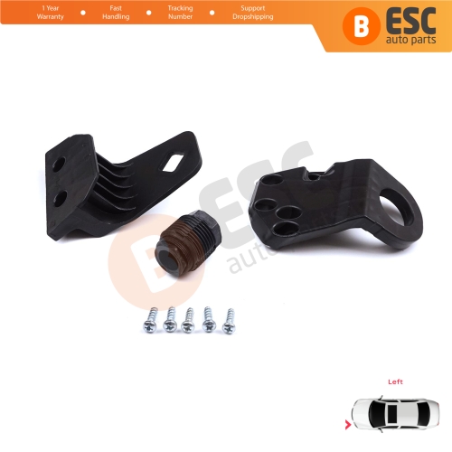 Headlight Holder Mount Repair Bracket Tab Set Left Side for Audi A3 S3 MK3 8V 2012-2020 8V0998121