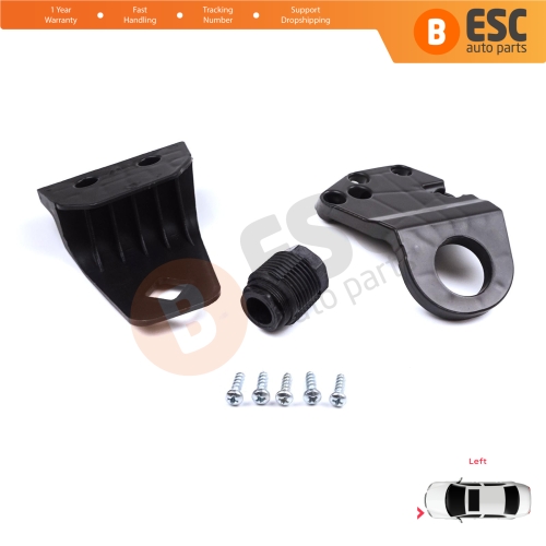 Headlight Holder Mount Repair Bracket Tab Set Left Side for Audi A3 S3 MK3 8V 2012-2020 8V0998121