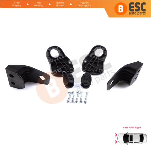 Headlight Holder Mount Repair Bracket Tab Set Left Right Side for Audi A3 S3 MK3 8V 2012-2020 8V0998121 8V0998122