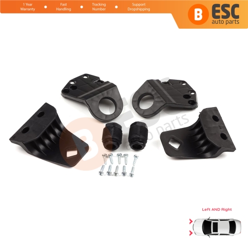 Headlight Holder Mount Repair Bracket Tab Set Left Right Side for Audi A3 S3 MK3 8V 2012-2020 8V0998121 8V0998122